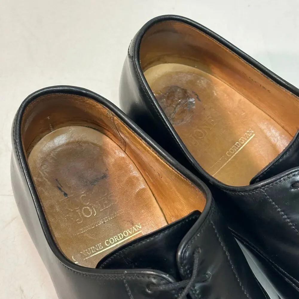 NEW HEELS Crockett & Jones Black Shell Cordovan Derby England UK 10 D US 11 C